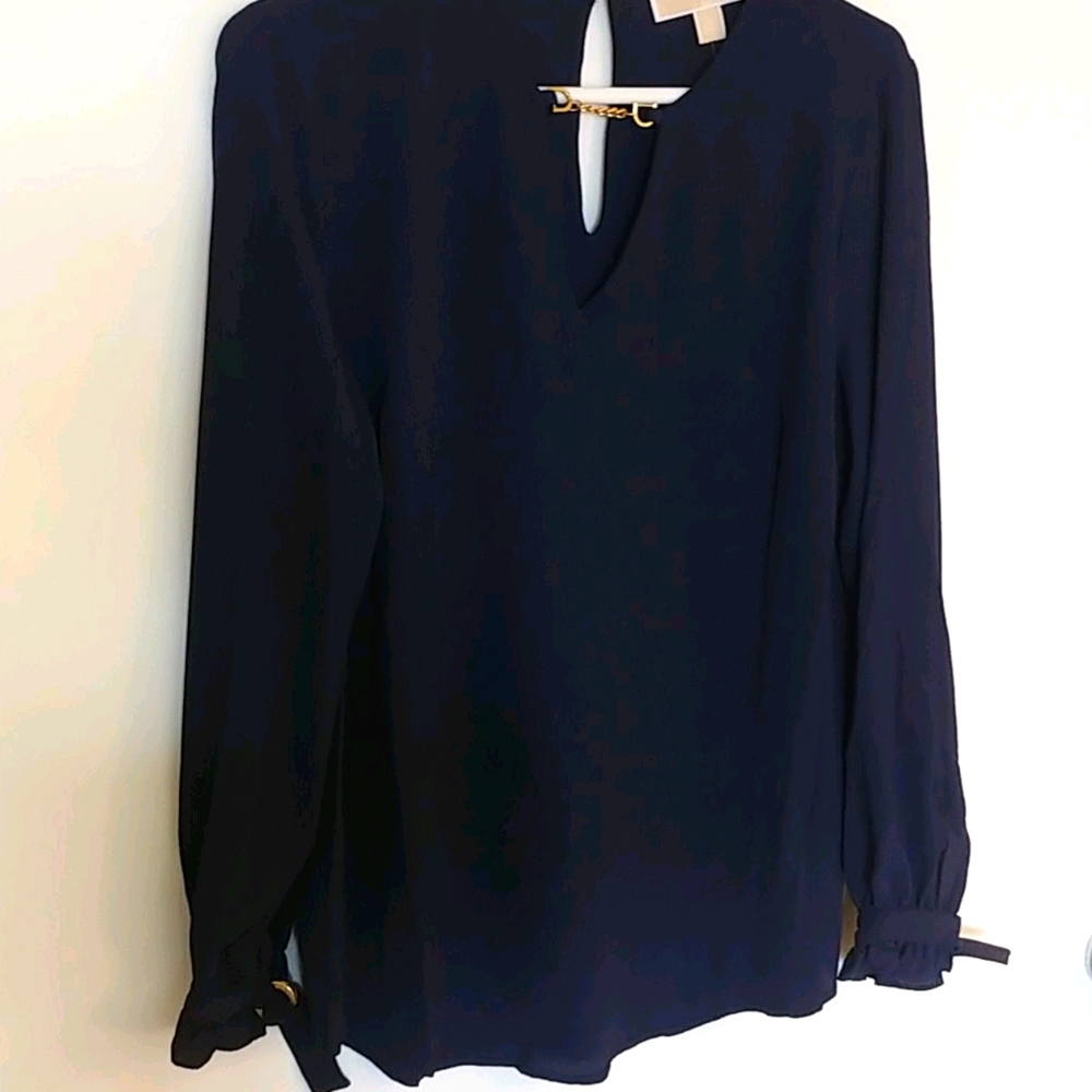 Michael Michael Kors True Navy Blouse Size Small